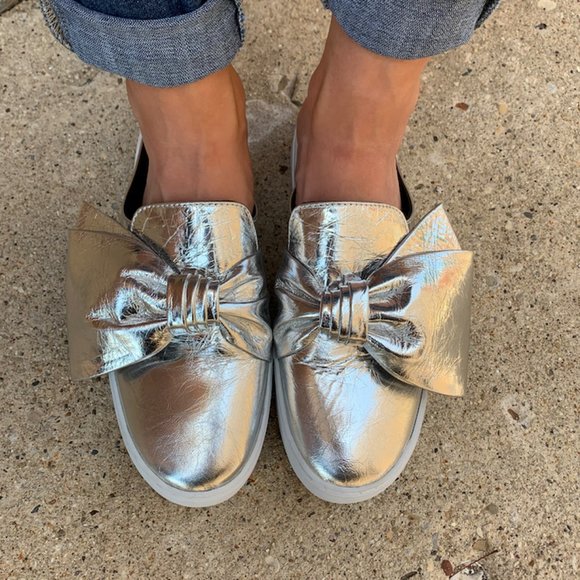 Rebecca Minkoff Shoes - Rebecca Minkoff Neva Silver Mule